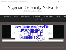 Tablet Screenshot of nigeriancelebritynetwork.com